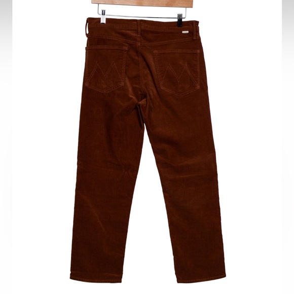 Mother Women’s jeans size 30 brown orange corduroy straight leg tomcat jeans 90s - Picture 4 of 13